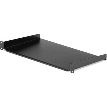 StarTech.com 1U Server Rack Cabinet Shelf - Fixed 10" Deep Cantilever Rackmount Tray for 19" Data/AV/Network Enclosure w/cage nu