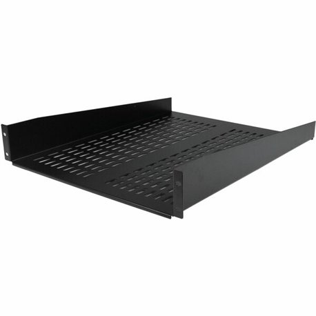 StarTech.com 2U 22in Vented Rack Mount Shelf - Fixed 22 inch Deep antilever Rackmount Tray for Server Rack Cabinet Shelf - 50lbs