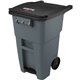 Rubbermaid Commercial Brute 50-gallon Step On Rollout Container - Step-on Opening - Rollout Lid - 50 gal Capacity - Manual - Hea