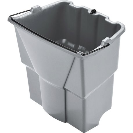 Rubbermaid Commercial WaveBrake 18 QT Dirty Water Bucket - 4.50 gal - 14" x 9.8" - Plastic - Gray - 1 Each