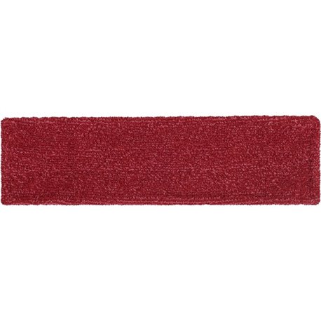 Rubbermaid Commercial Adaptable Flat Mop Microfiber Pad - 19.5" Length x 5.5" Depth - MicroFiber - Red - 1Each