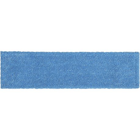 Rubbermaid Commercial Adaptable Flat Mop Microfiber Pad - 19.5" Length x 5.5" Depth - MicroFiber - Blue - 1Each