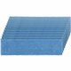 Rubbermaid Commercial Adaptable Flat Mop Microfiber Pad - 19.5" Length x 5.5" Depth - MicroFiber - Blue - 12 / Carton