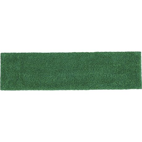 Rubbermaid Commercial Adaptable Flat Mop Microfiber Pad - 19.5" Length x 5.5" Depth - MicroFiber - Green - 1Each