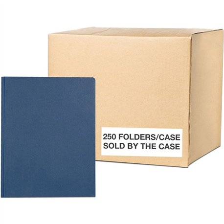 Roaring Spring Letter Fastener Folder - 8 1/2" x 11" - 50 Sheet Capacity - 3 x Prong Fastener(s) - 2 Internal Pocket(s) - Dark B