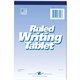 Roaring Spring Ruled Writing Tablets - 100 Sheets - Glued/Tapebound - 15 lb Basis Weight - 6" x 9" - White Paper - WhiteChipboar