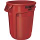 Rubbermaid Commercial Brute 32-Gallon Vented Container - 32 gal Capacity - Round - Warp Resistant, UV Coated, Reinforced, Damage