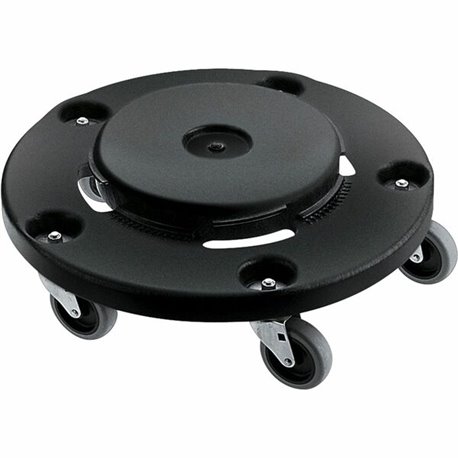 Rubbermaid Commercial Brute Easy Twist Round Dolly - 350 lb Capacity - 5 Casters - Structural Foam - x 18.3" Width x 6.6" Height