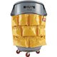 Rubbermaid Commercial Brute Utility Container Caddy Bag - - 12 Pocket(s) - 20.5" Height x 20" Depth - Yellow - Nylon - 1 Each