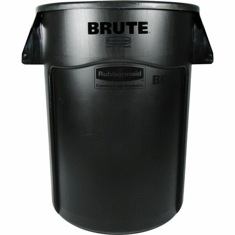 Rubbermaid Commercial Brute 44-Gallon Vented Utility Container - 44 gal Capacity - Round - Handle, Heavy Duty, Reinforced, UV Co