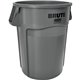 Rubbermaid Commercial Brute 44-Gallon Vented Utility Containers - 44 gal Capacity - Round - Water Resistant, Crack Resistant, Re