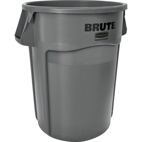 Rubbermaid Commercial Brute 44-Gallon Vented Utility Containers - 44 gal Capacity - Round - Water Resistant, Crack Resistant, Re