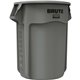 Rubbermaid Commercial Brute 55-Gallon Vented Container - 55 gal Capacity - Round - Handle, Heavy Duty, Reinforced, UV Coated, Da