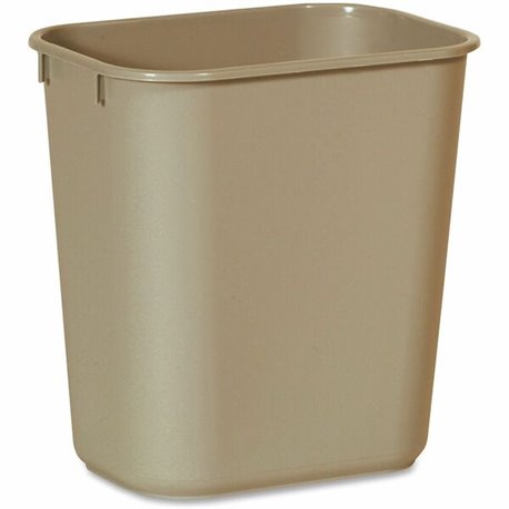 Rubbermaid Commercial 13 QT Standard Deskside Wastebasket - Open Top - 3.50 gal Capacity - Rectangular - For Indoor - Durable, D