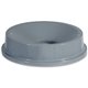 Rubbermaid Commercial Brute 32-Gallon Container Funnel Top Lid - Round - Plastic - 1 Each - Gray