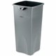 Rubbermaid Commercial Untouchable Square Container - 23 gal Capacity - Square - 31" Height x 15.5" Width x 16.5" Depth - Plastic