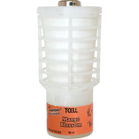 Rubbermaid Commercial TCell Odor Control Dispenser Refill - 6000 ft� - Mango Blossom - 60 Day - 1 Each - Odor Neutralizer, VOC-f