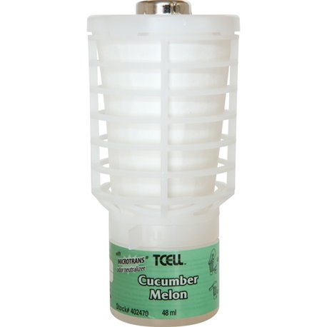 Rubbermaid Commercial TCell Dispenser Fragrance Refill - 6000 ft� - Cucumber Melon - 60 Day - 6 / Carton - Odor Neutralizer, VOC