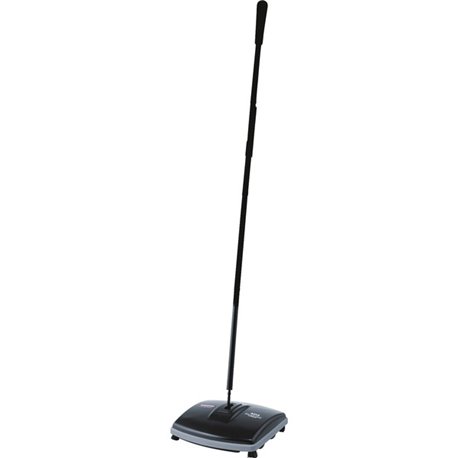 Rubbermaid Commercial Floor/Carpet Sweeper - 6.50" Brush Face - 9.5" Overall Length - Plastic Handle - 4 / Carton - Gray