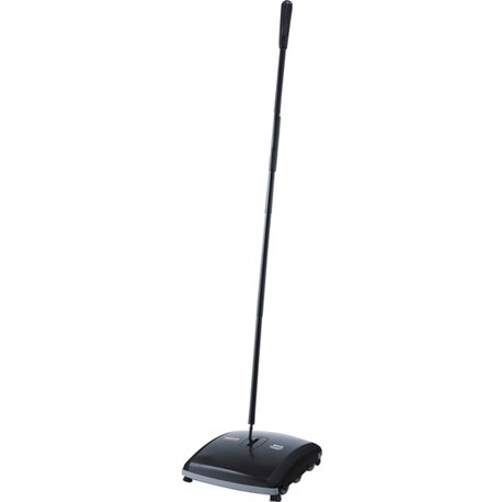 Rubbermaid Commercial Dual Action Sweeper - 7.50" Brush Face - 42" Handle Length - 10.5" Overall Length - 4 / Carton - Black