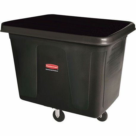 Rubbermaid Commercial 300-lb Capacity Cube Truck - 44.91 gal Capacity - Cube - Durable - 28.1" Height x 26" Width - Metal, High-