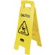 Rubbermaid Commercial Multi-Lingual Caution Floor Sign - 1 Each - English, Spanish, French, German - CAUTION Print/Message - 11"