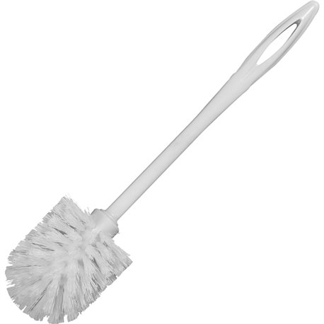 Rubbermaid Toilet Bowl Brush - Polypropylene Bristle - 1.13" Brush Face - 15" Overall Length - Plastic Handle - 1 Each - White