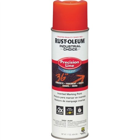 Rust-Oleum Industrial Choice Precision Line Marking Paint - 17 fl oz - 1 Each - Alert Orange