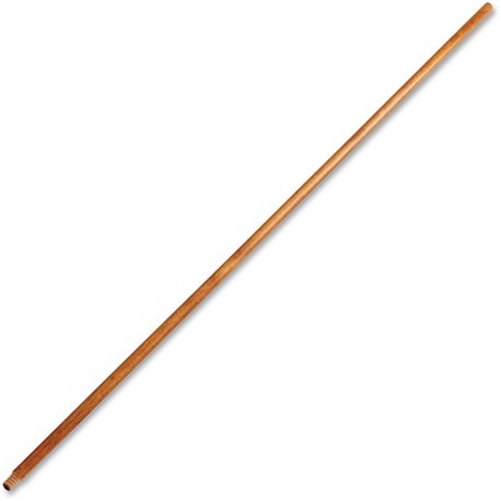 Rubbermaid Commercial Lacquered Wood Broom Handle - 60" Length - 1.30" Diameter - Natural - Lacquered Wood - 1 Each