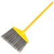 Rubbermaid Commercial Angle Broom - 10.50" Polypropylene Bristle - 1" Handle Diameter - Metal Handle - 1 Each - Gray