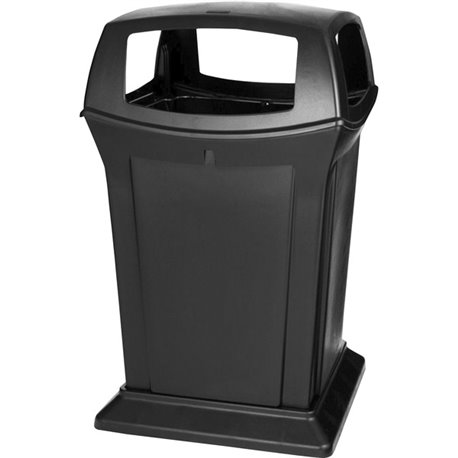 Rubbermaid Commercial 45G Ranger Container - Hinged Lid - 45 gal Capacity - Rectangular - Durable, Chemical Resistant - 41.5" He