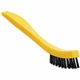 Rubbermaid Commercial Tile/Grout Brush - 0.80" Plastic Bristle - 8.5" Overall Length - 1 Each - Yellow, Black