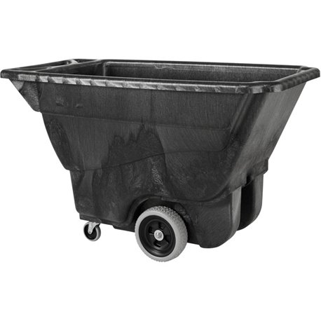 Rubbermaid Commercial Utility Duty Tilt Truck - 450 lb Capacity - Structofoam - x 26" Width x 53" Depth x 33" Height - Black - 1