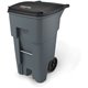 Rubbermaid Commercial Big Wheel General Roll-out Container - 65 gal Capacity - 41.8" Height x 32.3" Width - Gray - 1 Each