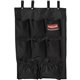 Rubbermaid Commercial Janitor's Cart 9-pocket Hanging Organizer - 9 Pocket(s) - 28" Height x 19.8" Width x 1.5" Depth - Black - 