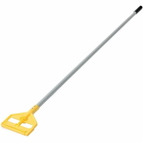 Rubbermaid Commercial Invader Wet Mop Handle - 60" Length - Gray, Yellow - Aluminum, Vinyl - 1 Each