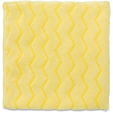 Rubbermaid Commercial HYGEN Microfiber Bathroom Cloth - For Bathroom - 16" Length x 16" Width - 1 Each - Reusable, Durable, Abso