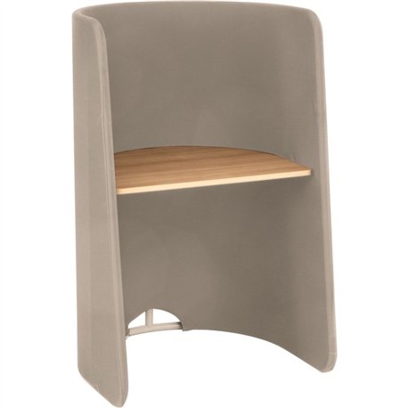 Safco Roam Touchdown Workstation - For - Table TopBeech Rectangle, Laminated Top x 34" Table Top Width x 24" Table Top Depth - 5