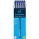 Schneider Slider Basic Medium Ballpoint Pen - Medium Pen Point - 1 mm Pen Point Size - Blue - Transparent Rubberized, Blue Barre