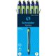 Schneider Xpress Fineliner Pen - Medium Pen Point - 0.8 mm Pen Point Size - Blue - Blue Rubberized, Green Barrel - Stainless Ste