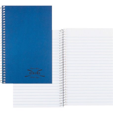 Rediform Xtreme Cover 150-Sheet 3-Subject Notebook - 150 Sheets - Coilock - 16 lb Basis Weight - 6" x 9 1/2" - White Paper - Blu