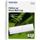 Rediform Follow-Up Voice Mail Log Book - 500 Sheet(s) - Wire Bound - 1 Part - 8" x 10.62" Sheet Size - White Sheet(s) - Blue Pri