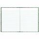 Rediform Center Sewn Lab Notebook - 96 Sheets - Sewn - 7 1/8" x 10 1/8" - White Paper - Green Marble Cover - Recycled - 1 Each