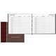 Rediform Hardcover Visitor's Register - 128 Sheet(s) - Thread Sewn - 9.87" x 8.50" Sheet Size - Burgundy - White Sheet(s) - Burg