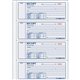 Rediform Money Receipt 4 Per Page Collection Forms - 400 Sheet(s) - 2 PartCarbonless Copy - 7" x 2.75" Sheet Size - White, Yello