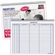 Rediform Visitor's Log Book - 50 Sheet(s) - Wire Bound - 1 Part - 11" x 8.50" Sheet Size - White - White Sheet(s) - Blue Print C