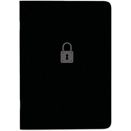 Rediform Password Notebook - 64 Pages - Sewn - 0.40" x 3.5" x 5" - Black Cover - Compact, Flexible Cover, Bilingual Format, Note