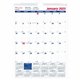 Brownline Wall Calendar Monthly 8x11" English - Professional - Julian Dates - Monthly - 12 Month - January 2025 - December 2025 