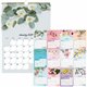 Blueline Romantic Floral Wall Calendar - Julian Dates - Monthly - 12 Month - January 2025 - December 2025 - 17" x 12" Sheet Size