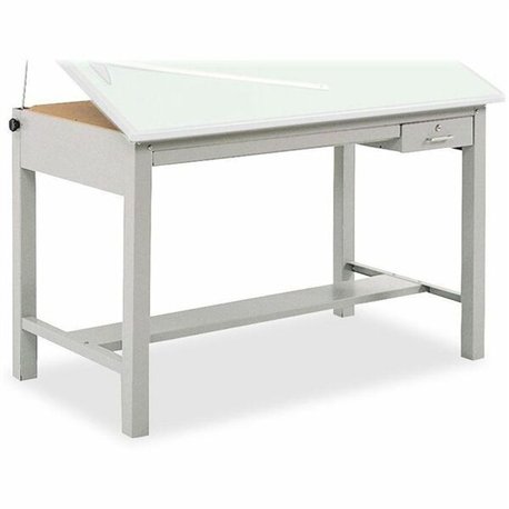 Safco Precision Drafting Table Base - Enamel Four Leg Base - 35.50" Height x 56.38" Width x 30.50" Depth - Assembly Required - G